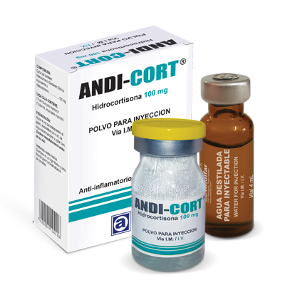 Andi-Cort 100 mg Polvo para Inyección x 1 Vial