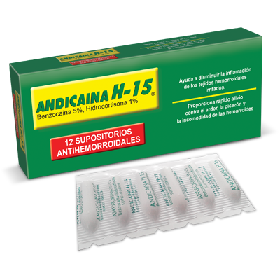 Andicaina H-15 Supositorios  x 12