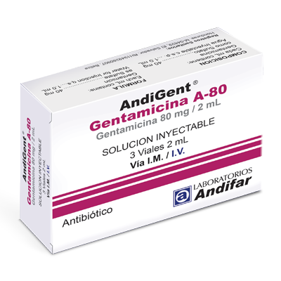 AndiGent A-80 Inyectable x 3 Viales 2 mL