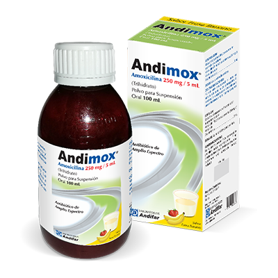 Andimox 250 mg / 5 mL  Polvo para Suspensión 100 mL