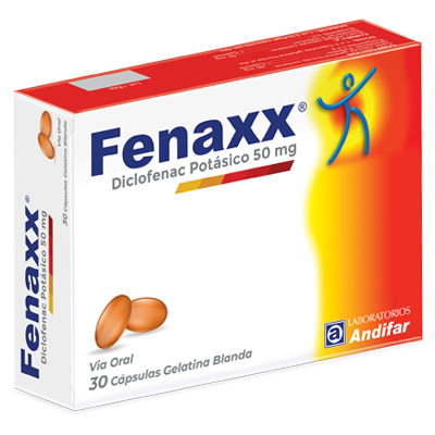 Fenaxx 50 mg Capsulas Gelatina Blanda x 30