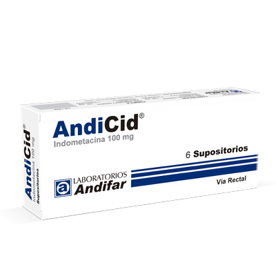 AndiCid 100 mg Supositorios x 6