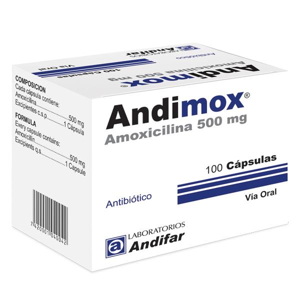Andimox 500 mg Cápsulas x 100
