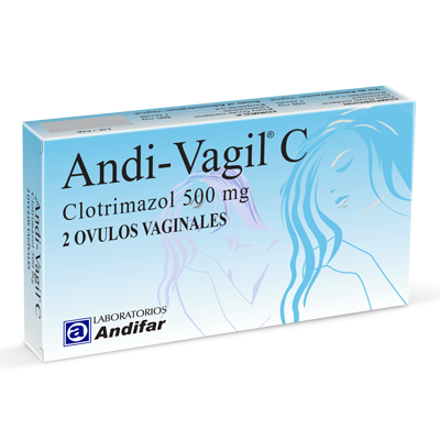 Andi-Vagil C 500 mg Óvulos x 2