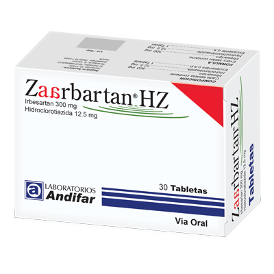 Zaarbatan HZ 300 mg / 12.5 mg Tabletas x 30