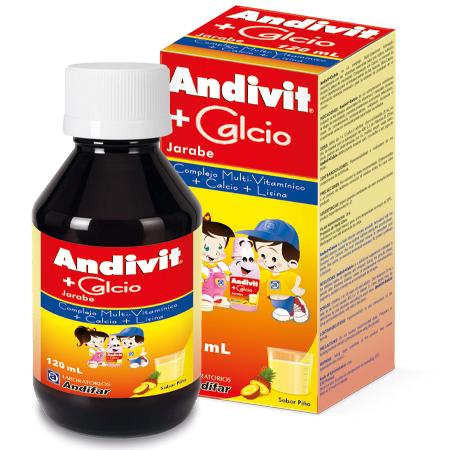 Andivit + Calcio Jarabe 120 mL
