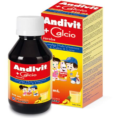 Andivit + Calcio Jarabe 240 mL