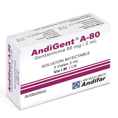 AndiGent A-80 Inyectable x 3 Viales 2 mL